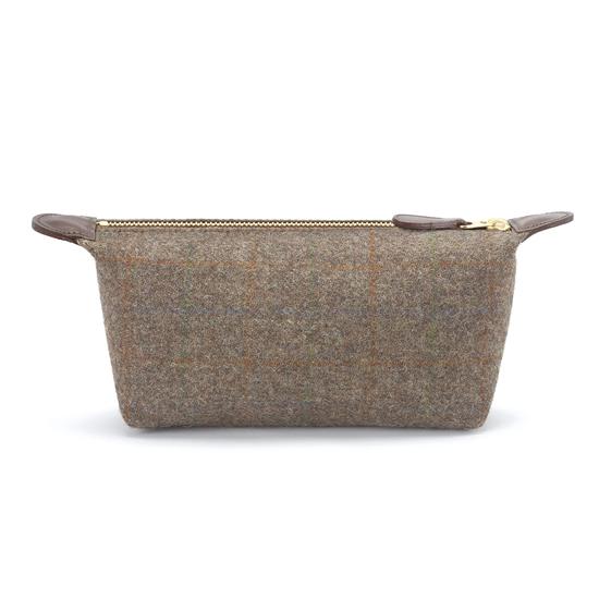 Hawkins & Brimble Brown Wool Wash Bag