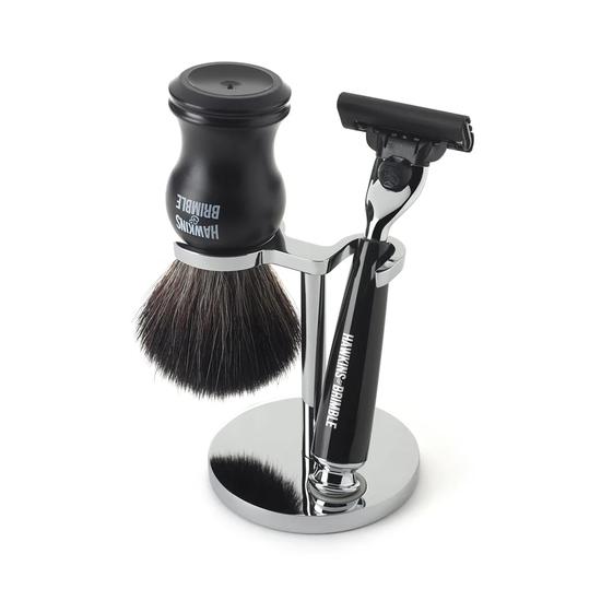 Hawkins & Brimble Chrome Razor & Brush Stand