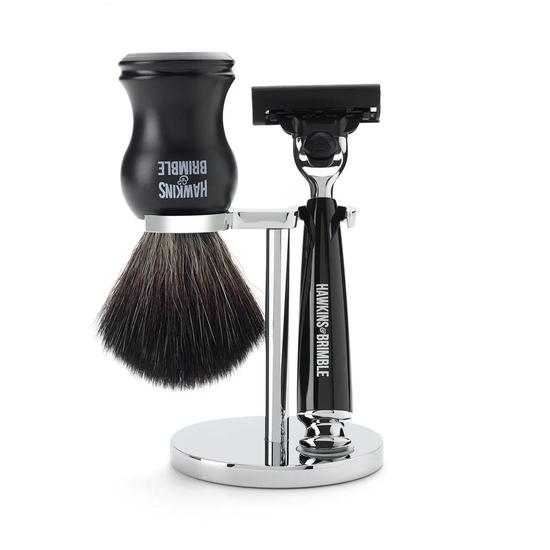 Hawkins & Brimble Chrome Razor & Brush Stand