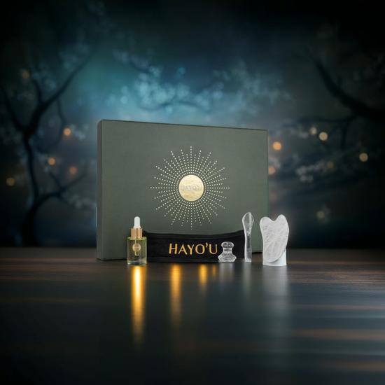 Hayo'u The Complete Clear Quartz Gua Sha Collection