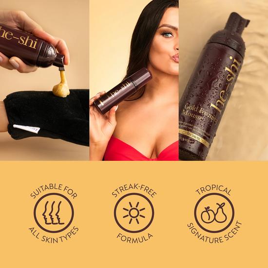 He-Shi Foaming Mousse Medium Gold Medium