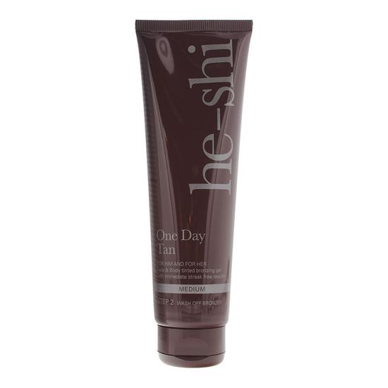 He-Shi One Day Tan Face & Body Medium Wash Off Bronzer 150ml