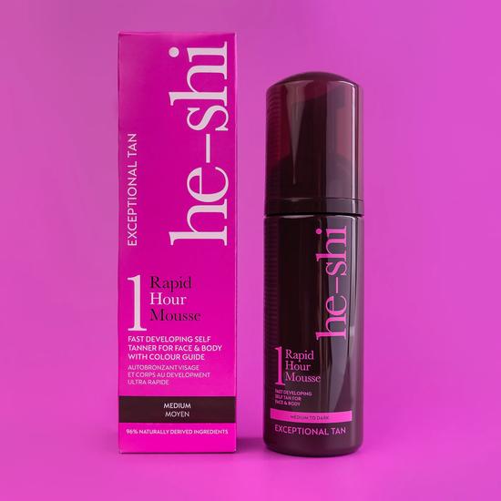 He-Shi Rapid 1 Hour Mousse Medium to Dark