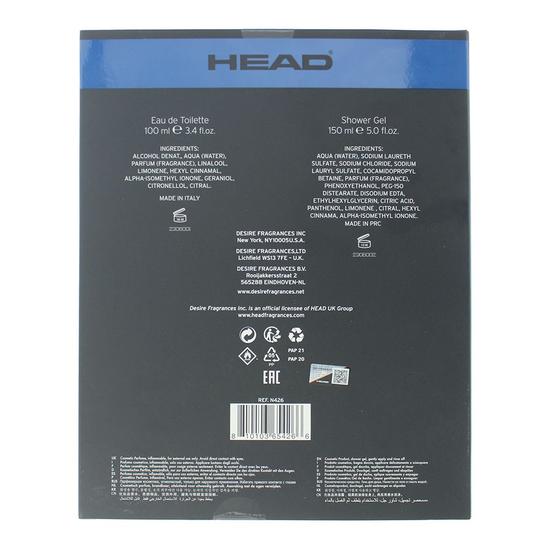 Head Attitude Eau De Toilette 100ml + Shower Gel 150ml Gift Set For Him 100ml