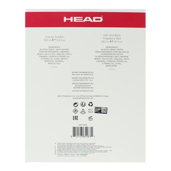 Head Bliss Eau De Toilette 100ml + Fragrance Mist 240ml Gift Set For Her 100ml