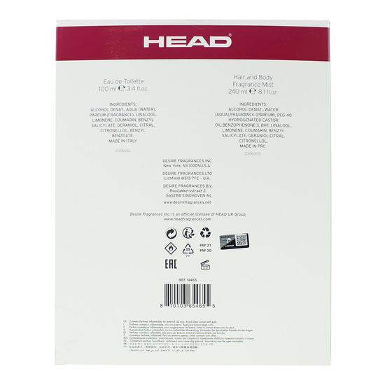 Head Elite Eau De Toilette 100ml + Fragrance Mist 240ml Gift Set For Her 100ml