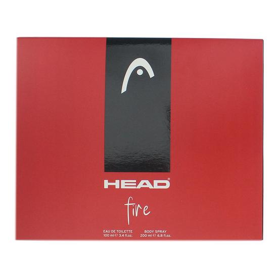Head Fire Eau De Toilette 100ml + Deodorant Spray 200ml Gift Set For Him 100ml