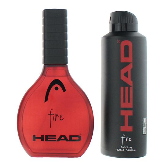 Head Fire Eau De Toilette 100ml + Deodorant Spray 200ml Gift Set For Him 100ml