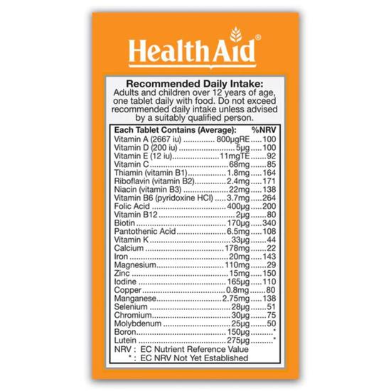 Health Aid A-Z Multivit Tablets 30 Tablets