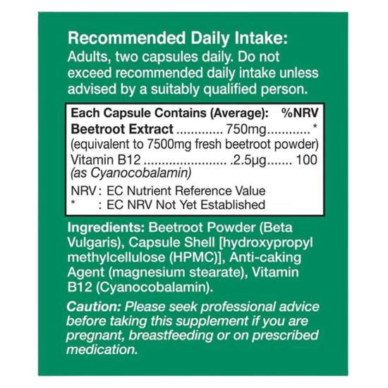 Health Aid Beetroot Extract 750mg Capsules 60 Capsules