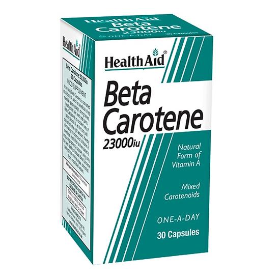 Health Aid Beta Carotene 15mg Capsules 30 Capsules