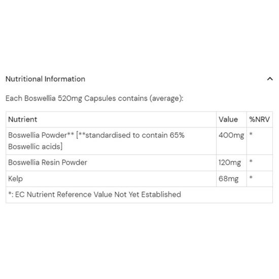 Health Aid Boswellia 520mg Capsules 60 Capsules