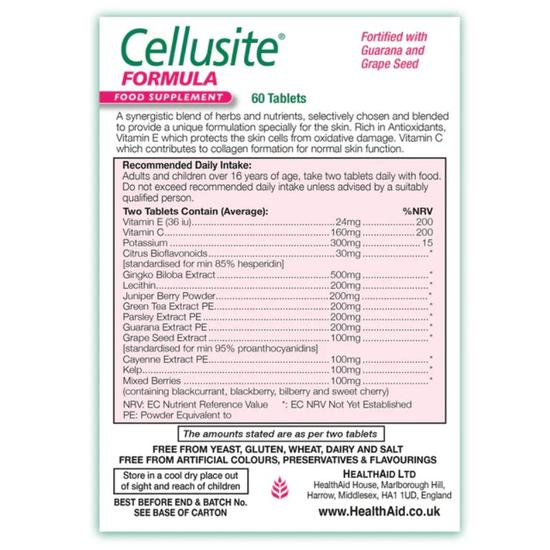 Health Aid Cellusite Tablets 60 Tablets