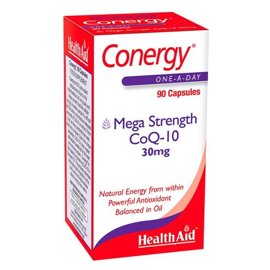 Health Aid Conergy CoQ-10 30mg Capsules 30 Capsules