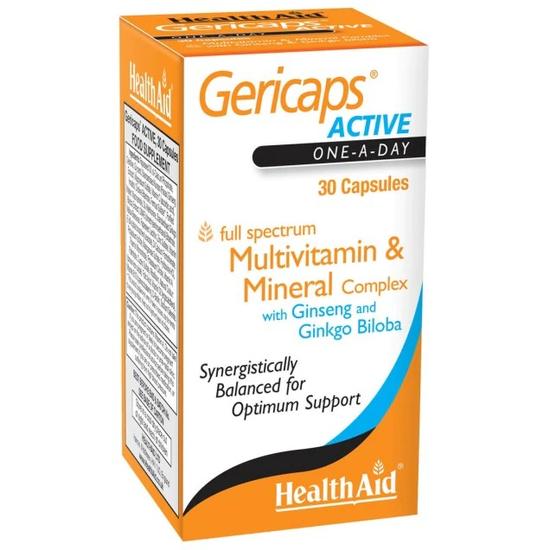 Health Aid Gericaps Active Capsules 30 Capsules