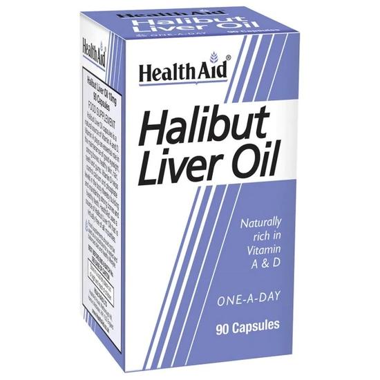 Health Aid Halibut Liver Oil Capsules 90 Capsules