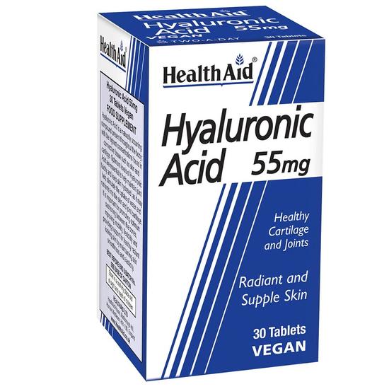 Health Aid Hyaluronic Acid 55mg Tablets 30 Tablets