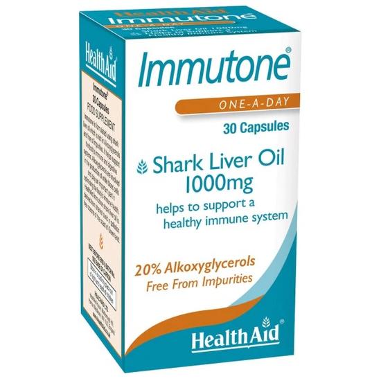 Health Aid Immutone Shark Liver Oil 1000mg Capsules 30 Capsules