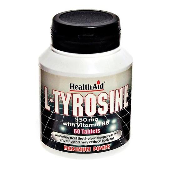 Health Aid L-Tyrosine 550mg Tablets 60 Tablets
