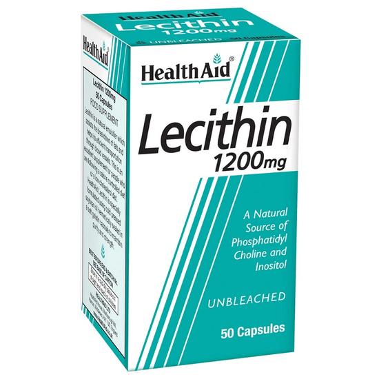 Health Aid Lecithin 1200mg Capsules 50 Capsules