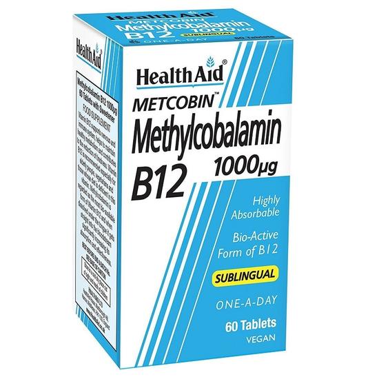 Health Aid Methylcobalamin Metcobin 1000mcg Tablets 60 Tablets