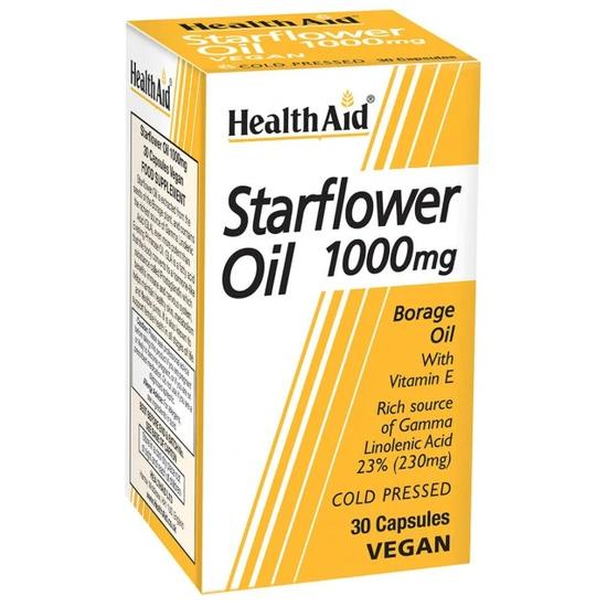 Health Aid Starflower Oil 1000mg 23% GLA Capsules 30 Capsules