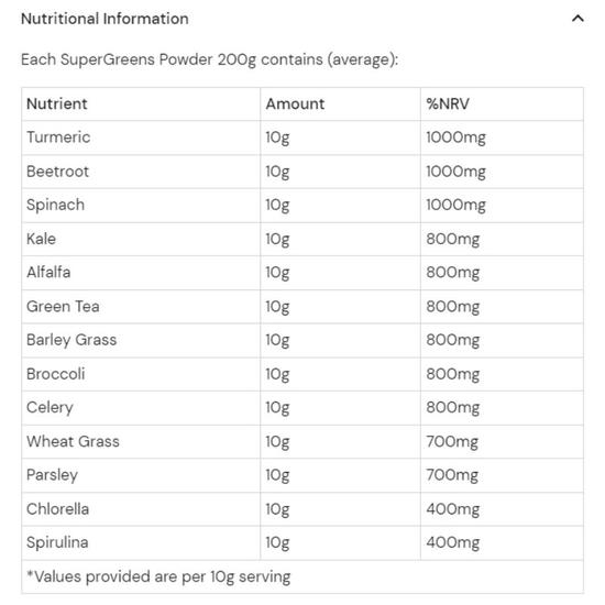 Health Aid SuperGreens Powder 200g