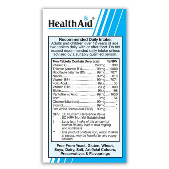 Health Aid Vitamin B99 Prolonged Release Tablets 60 Tablets