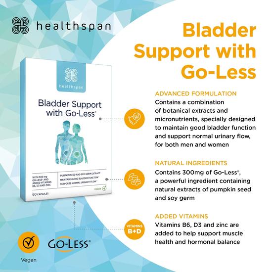 Healthspan Bladder Support With Go-Less Capsules 60 Capsules