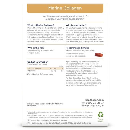 Healthspan Marine Collagen Tablets 120 Tablets