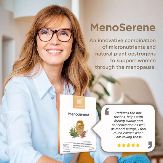 Healthspan MenoSerene Soy Isoflavones, Flaxseed & Sage Tablets 60 Tablets