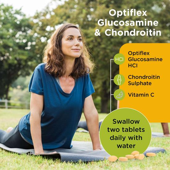 Healthspan Optiflex Glucosamine 500mg & Chondroitin 100mg Tablets 120 Tablets