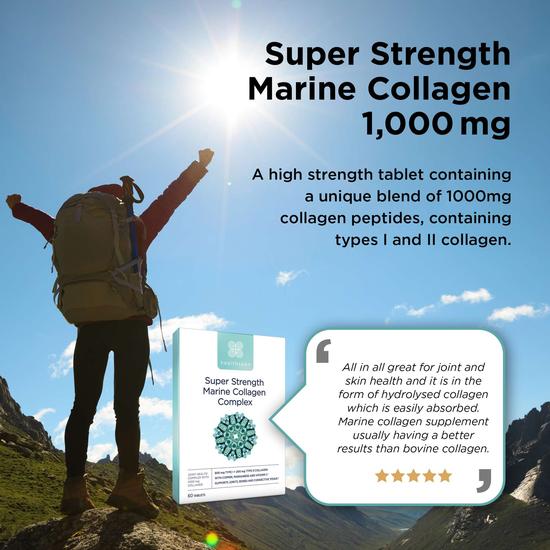 Healthspan Super Strength Marine Collagen Complex 60 Tablets