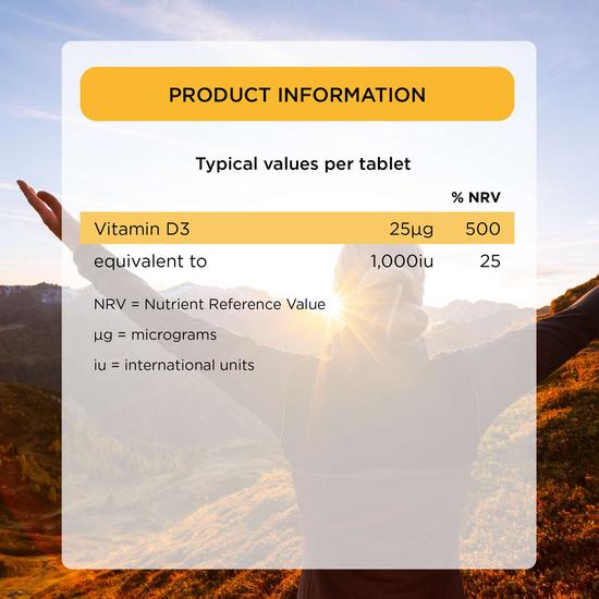 Healthspan Super Strength Vitamin D3 Tablets 60 Tablets