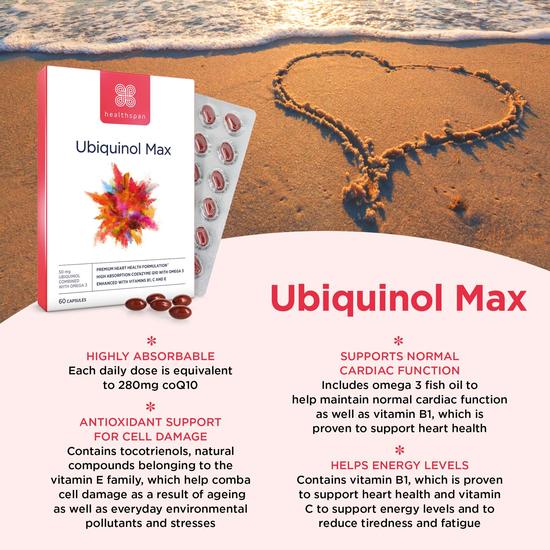 Healthspan Ubiquinol Max Capsules 60 Capsules