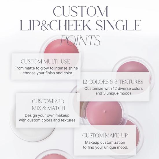 Heart Percent Dote On Mood Custom Lip & Cheek 01 APRICOT CORAL