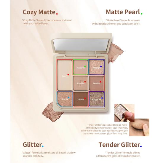 Heart Percent Dote On Mood Eye Palette 04 Another Nude Facets