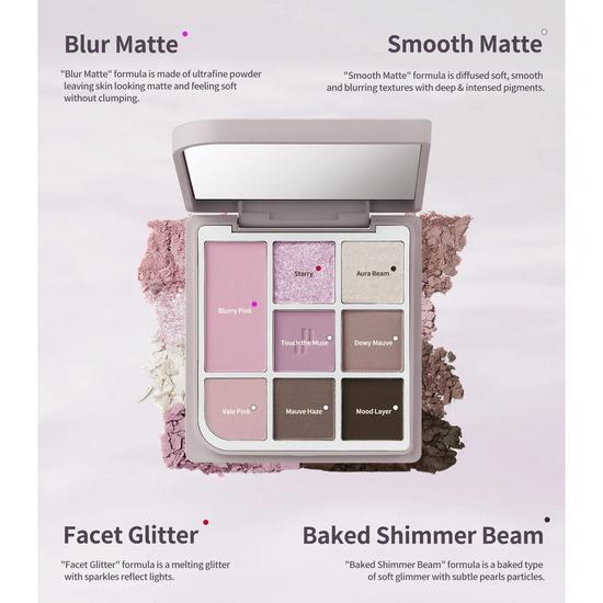 Heart Percent Dote On Mood Eye Palette 07 Cool Muse Pacets