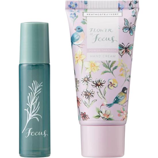 Heathcote & Ivory Flower Of Focus Supercharge Duo 30ml Hand Cream & 10ml Perfume Gel