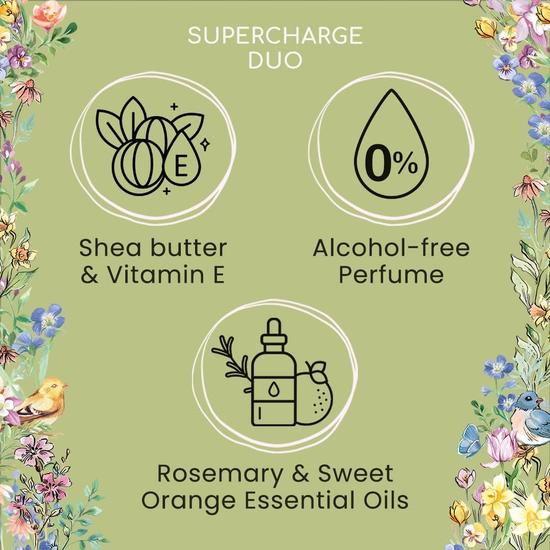 Heathcote & Ivory Flower Of Focus Supercharge Duo 30ml Hand Cream & 10ml Perfume Gel