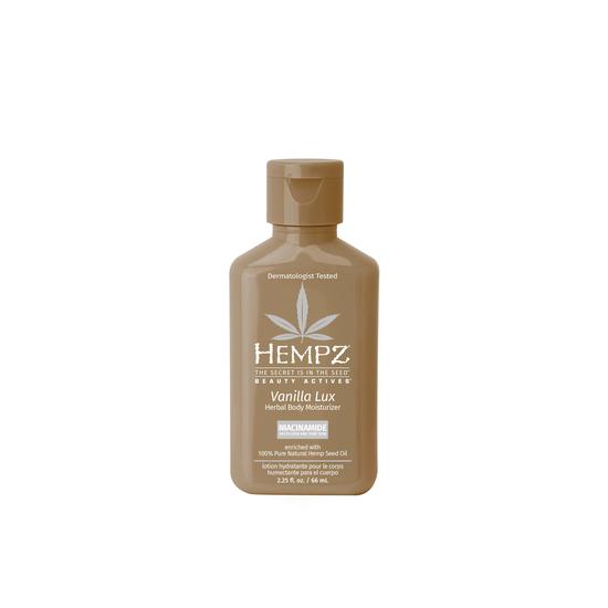 Hempz Beauty Actives Vanilla Lux Herbal Body Moisturiser With Niacinamide 500ml