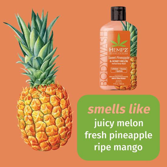 Hempz Sweet Pineapple & Honey Melon Herbal Body Wash 500ml