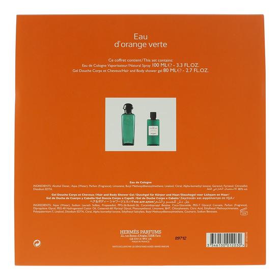 Hermès Eau D'orange Verte Eau De Cologne 100ml + Shower Gel 80ml Gift Set 100ml