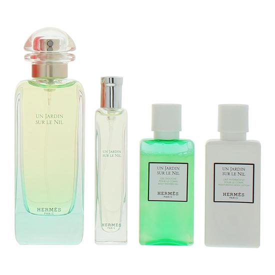 Hermès Un Jardin Sur Le Nil Eau De Toilette 100ml, Eau De Toilette 15ml, Body Lotion 40ml + Shower Gel 40ml Gift Set 100ml