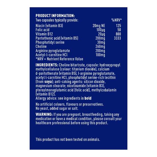 Higher Nature Advanced Brain Nutrients Vegetable Capsules 90 Capsules