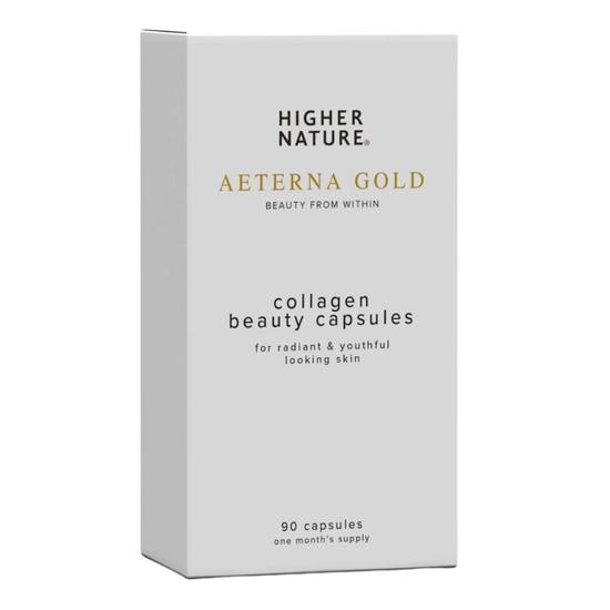 Higher Nature Aeterna Gold Collagen Beauty Capsules 90 Capsules