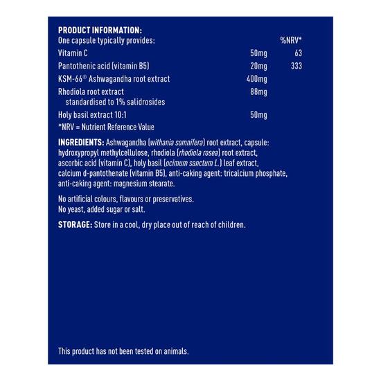 Higher Nature Ashwagandha & Rhodiola Complex Capsules 30 Capsules