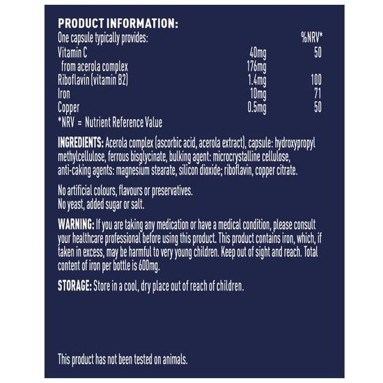 Higher Nature Gentle Iron Complex Capsules 60 Capsules