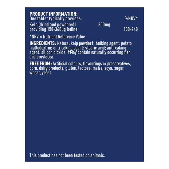 Higher Nature Ocean Kelp Vegetarian Tablets 180 Tablets