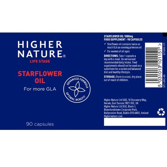 Higher Nature Starflower Oil Softgels 90 Softgels